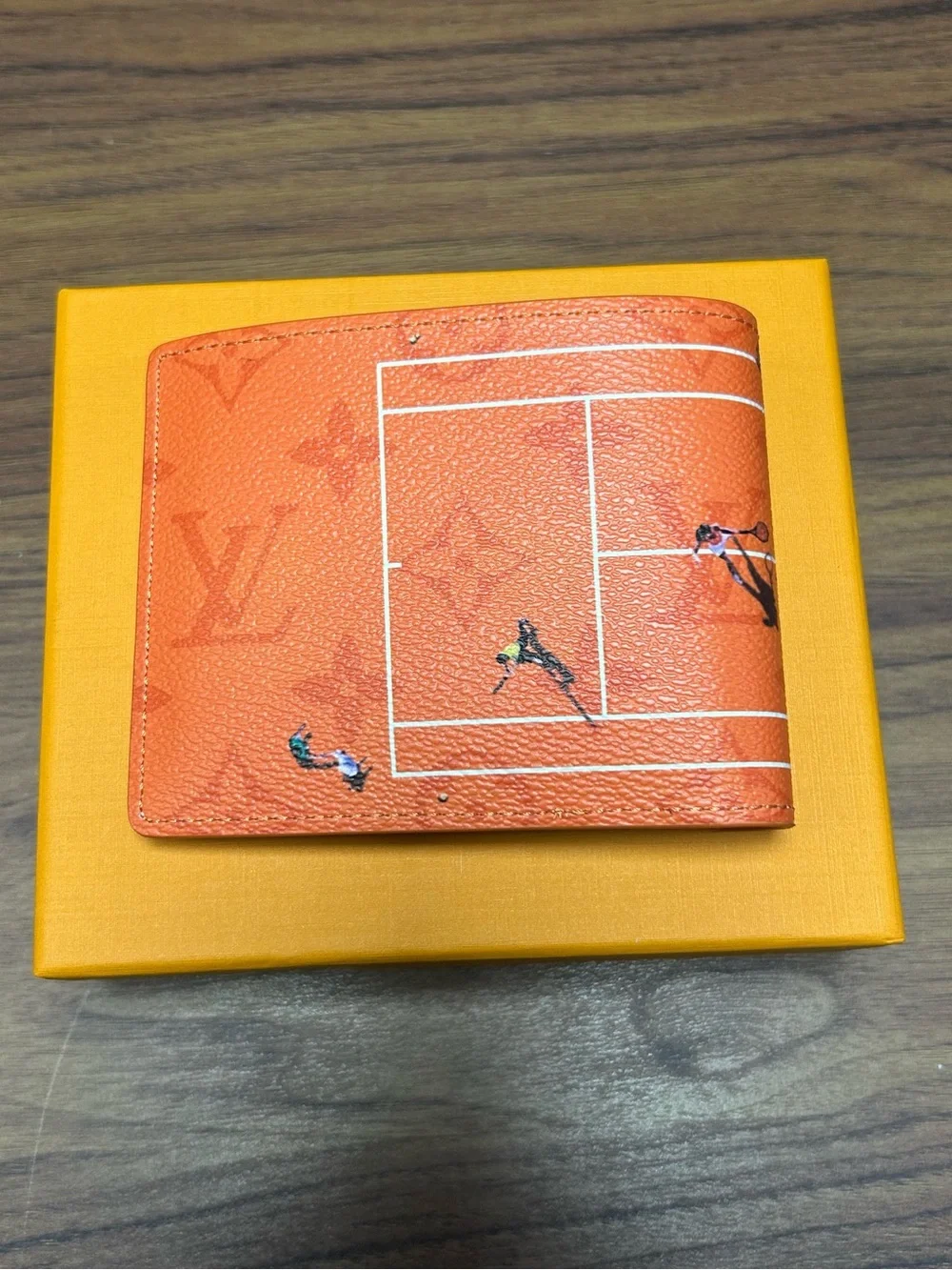 Louis Vuitton Brick Red Tennis Wallet